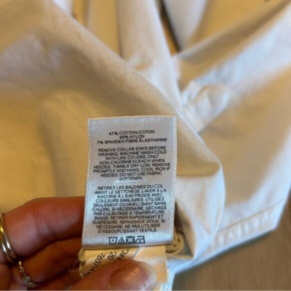 Express White Express Casual Button Down Shirt - image 4